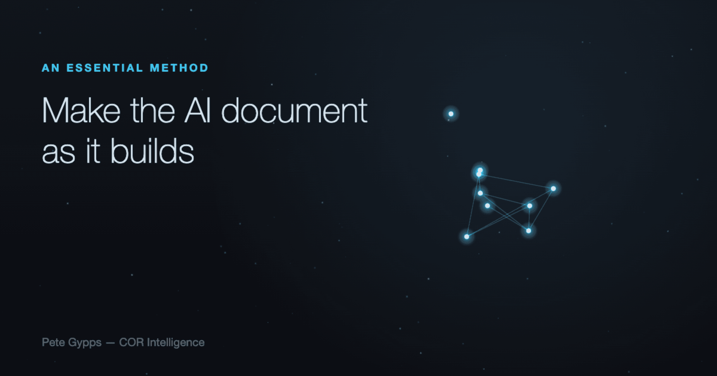 Make the AI Document As It Builds