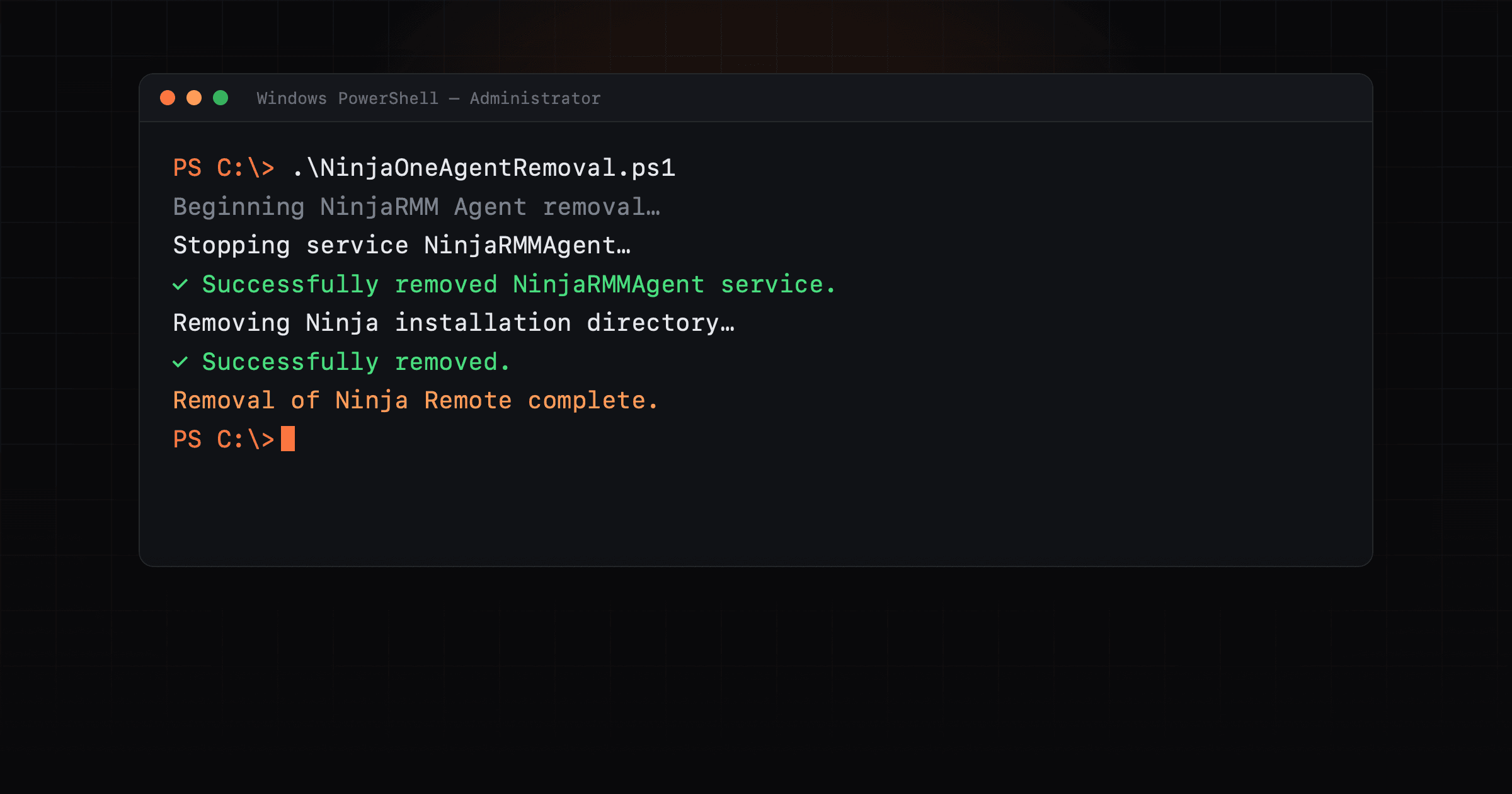 How to Completely Remove the NinjaOne RMM Agent (PowerShell)