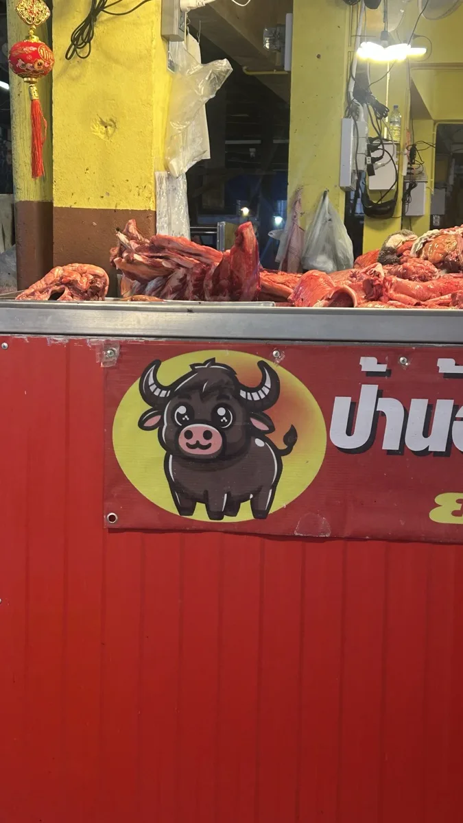 A lively food stall at the Chiang Mai Gate night market